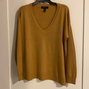 Forever 21 mustard colored v neck sweater